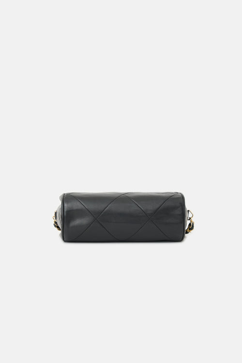 Chanel Vintage Leather Mini Barrel Tassel Bag