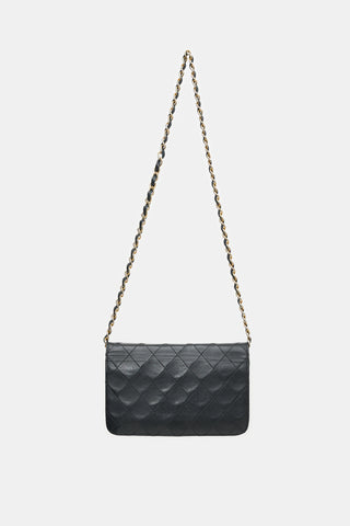 Chanel Vintage Quilted Leather Small Full Flap Bag