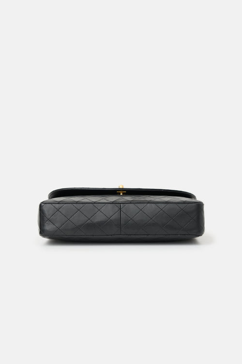 Chanel Vintage Quilted Leather Curved Flap Bag