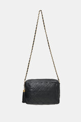 Chanel Vintage Leather Medium Camera Tassel Bag