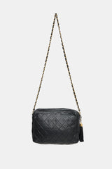 Chanel Vintage Leather Medium Camera Tassel Bag
