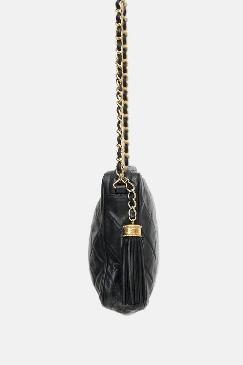Chanel Vintage Leather Medium Camera Tassel Bag
