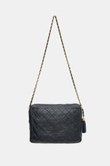 Chanel Vintage Leather Large Camera Tassel Bag