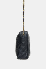 Chanel Vintage Leather Large Camera Tassel Bag
