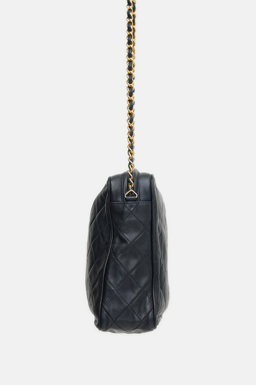 Chanel Vintage Leather Large Camera Tassel Bag