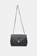 Chanel Vintage Quilted Leather Envelope Flap Bag