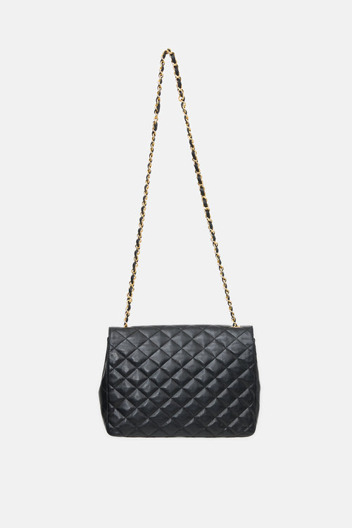Chanel Vintage Quilted Leather Envelope Flap Bag