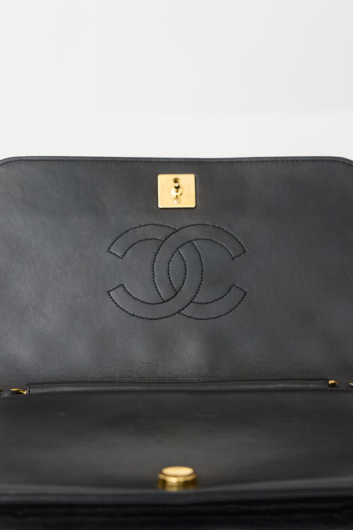 Chanel Vintage Leather Medium Full Flap Bag