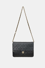Chanel Vintage Quilted Leather Half Flap Bag