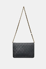 Chanel Vintage Quilted Leather Half Flap Bag