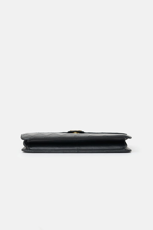 Chanel Vintage Quilted Leather Half Flap Bag