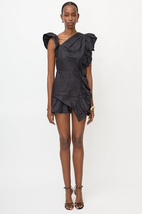 Isabel Marant Asymmetrical Ruffled Mini Dress