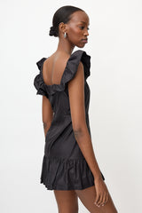 Isabel Marant Asymmetrical Ruffled Mini Dress