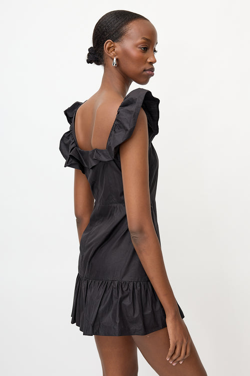 Isabel Marant Asymmetrical Ruffled Mini Dress