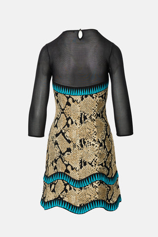 Roberto Cavalli 2015 Jacquard Knit Dress