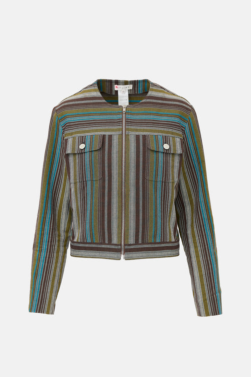 Celine SS 2002 Striped Jacket