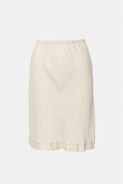Dries Van Noten Satin Midi Skirt