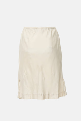 Dries Van Noten Satin Midi Skirt