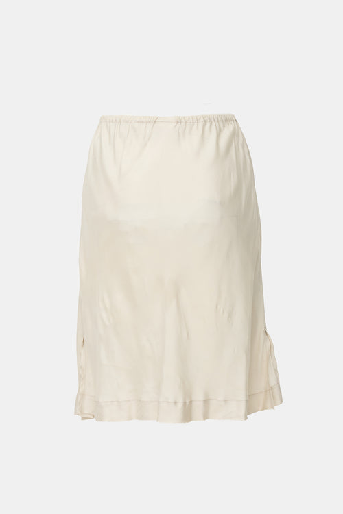 Dries Van Noten Satin Midi Skirt