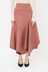 Sportmax Asymmetrical Wool Skirt
