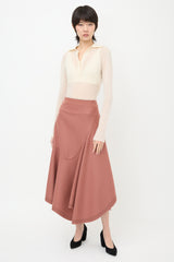 Sportmax Asymmetrical Wool Skirt