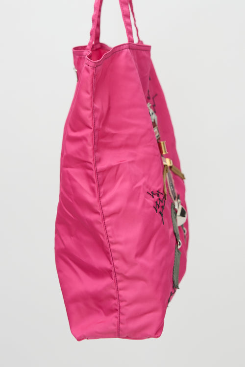 Prada Tessuto Nylon Robot Tote Bag