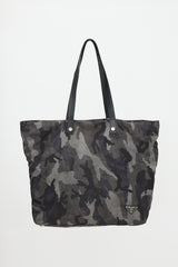 Prada Nylon Printed Tote Bag
