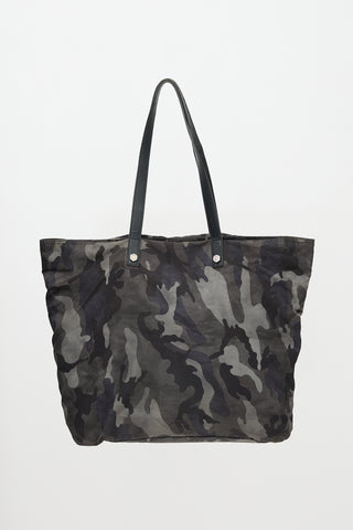 Prada Nylon Printed Tote Bag