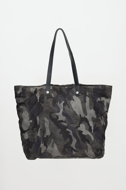 Prada Nylon Printed Tote Bag
