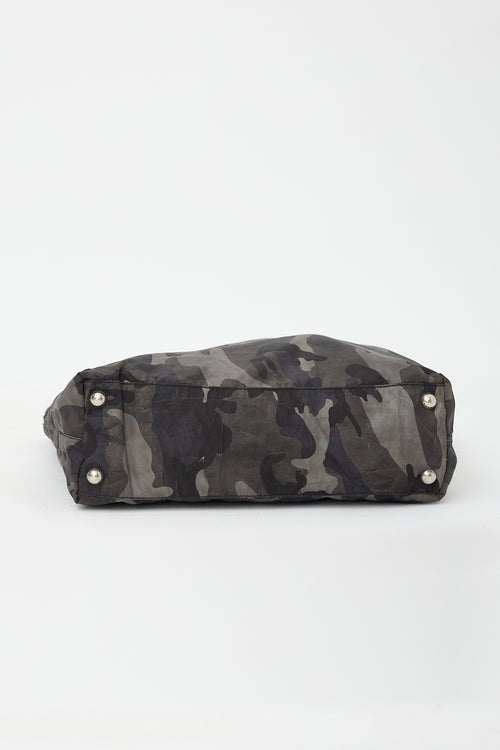 Prada Nylon Printed Tote Bag