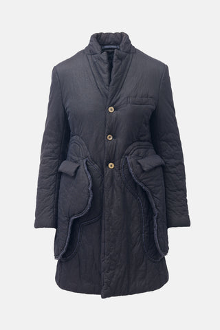 Comme des Garçons FW 2017 Distressed Padded Coat