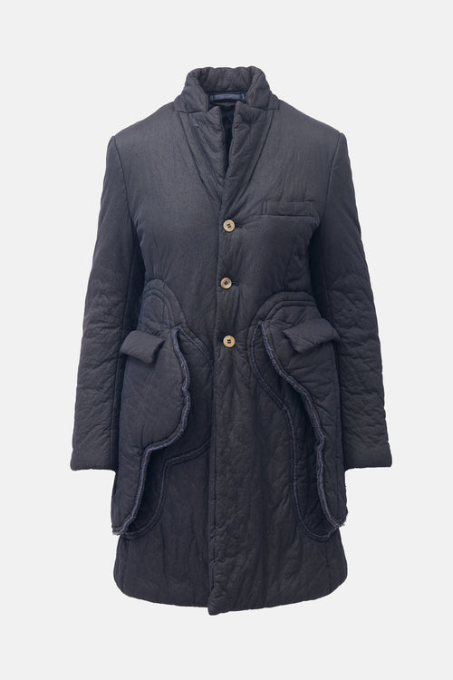 Comme des Garçons FW 2017 Distressed Padded Coat