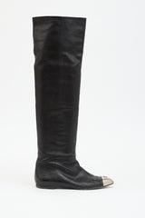 Chanel 2008 Leather CC Boot