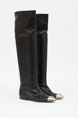 Chanel 2008 Leather CC Boot