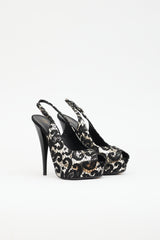 Giuseppe Zanotti Metallic Patent Lace  Pump