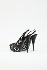 Giuseppe Zanotti Metallic Patent Lace  Pump