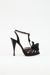 Rene Caovilla Satin Rosette Sandal