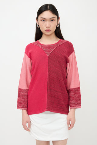 Y's Inverted Colour Block Sweater