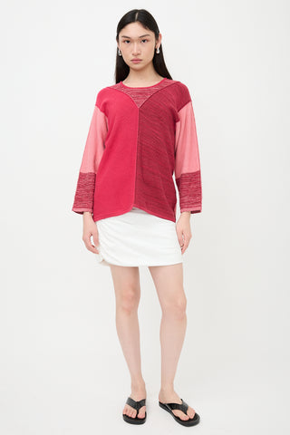 Y's Inverted Colour Block Sweater