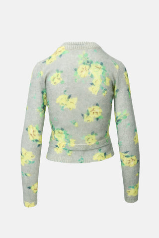 Acne Studios Mohair Floral Cardigan