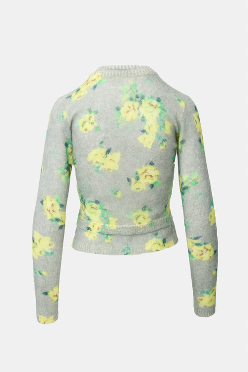 Acne Studios Mohair Floral Cardigan