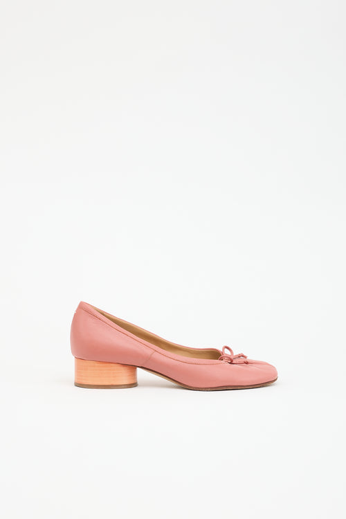 Maison Margiela Leather Tabi Ballerina Pump