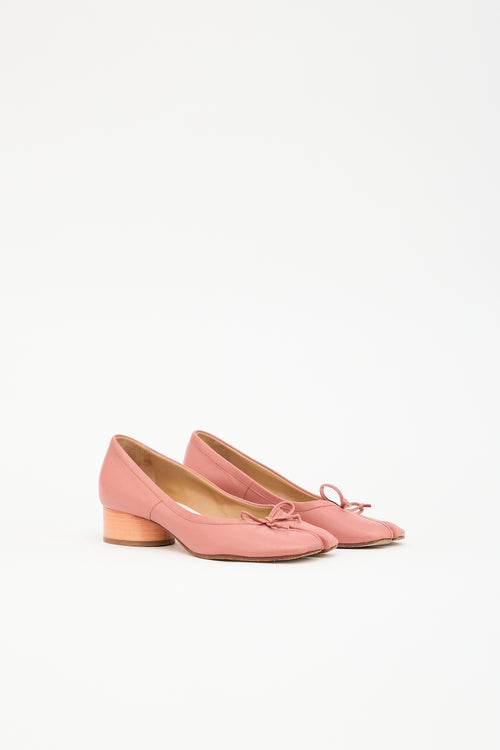 Maison Margiela Leather Tabi Ballerina Pump