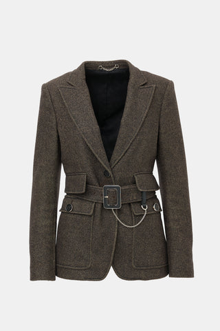 Gucci FW 2007 Wool Belted Blazer