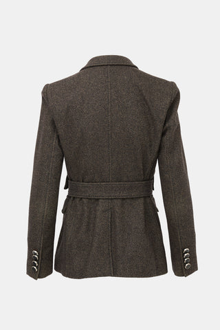 Gucci FW 2007 Wool Belted Blazer