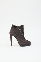 Alaïa Suede Combat Boot