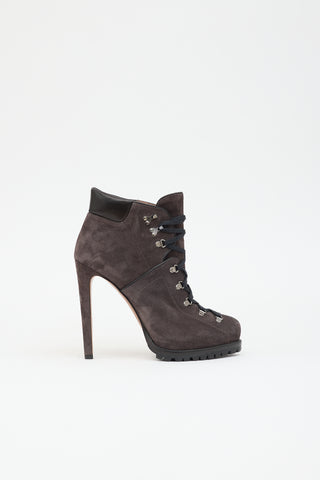Alaïa Suede Combat Boot