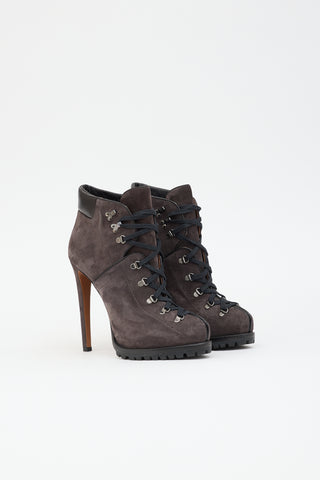 Alaïa Suede Combat Boot