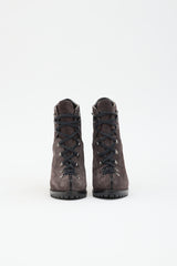 Alaïa Suede Combat Boot