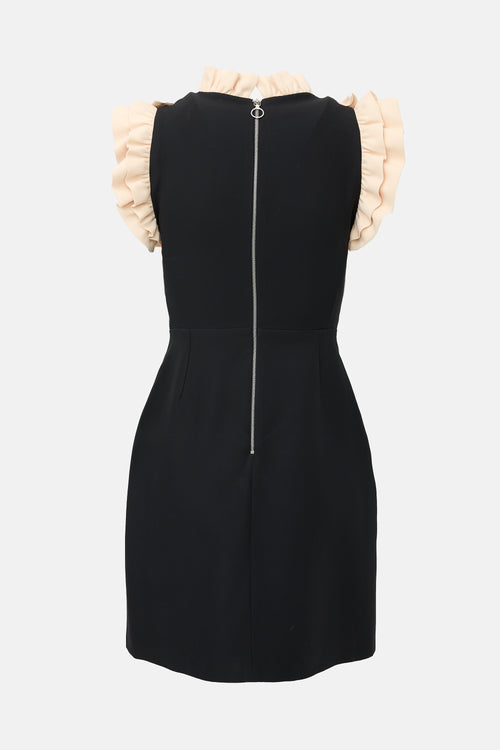 Gucci 2017 Wool & Silk Flower Dress